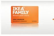 Финансовая карта IKEA Номер карты ikea family